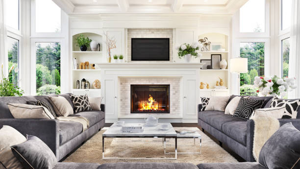 Elegant wallpaper accent